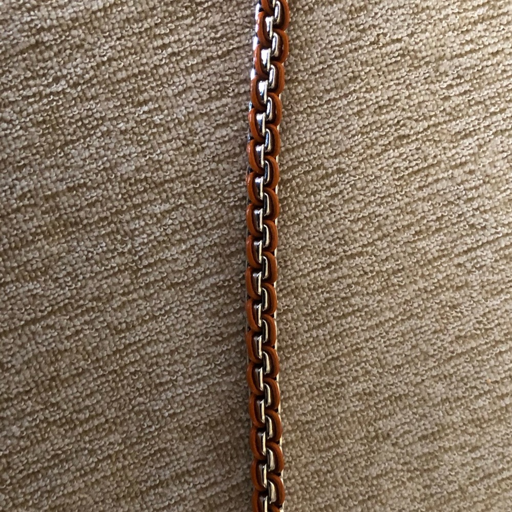 ✂️Lia Sophia Orange/silver bracelet - Picture 1 of 4